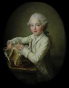 Francois-Hubert Drouais Portrait of marquis de Briges, aged 7 painting